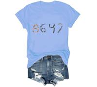 8647 Shirt, 86 47 Graphic Tees for Women Men Carolina Blue