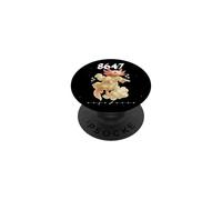 8647 Subtle Floral 86 47 Axolotl and Frog Protest Resist Art PopSockets Adhesive PopGrip