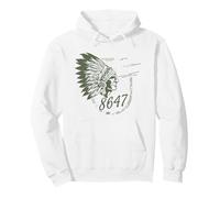 8647 Subtle Floral 86 47 Native Americans Protest Resist Art Pullover Hoodie