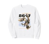 8647 Subtle Floral 86 47 Portland Frog Eagle Protest Resist Sweatshirt