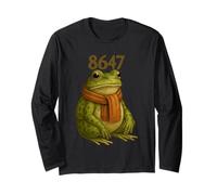 8647 Subtle Floral 86 47 Portland Frog Protest Resist Art Long Sleeve T-Shirt