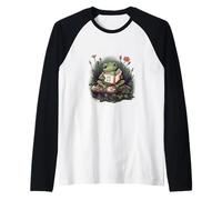 8647 Subtle Floral 86 47 Portland Frog Protest Resist Art Raglan Baseball Tee