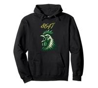 8647 Subtle Floral 86 47 Rooster Chicken Frog Protest Resist Pullover Hoodie