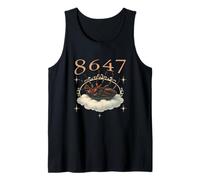 8647 Subtle Floral 86 47 Rot Bug Red Bugs Protest Resist Art Tank Top
