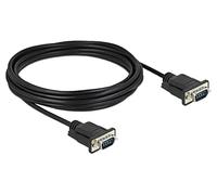 86576 cable D-sub 9pin male, PVC L on both sides: 5m black DELOCK