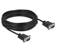 86577 cable D-sub 9pin male, PVC L on both sides: 10m black DELOCK