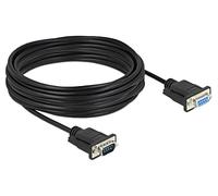 86599 Cable D-Sub 9-pin female, D-Sub 9-pin male PVC L: 10m black DELOCK
