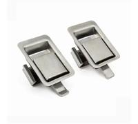 866-8 RV Mini Stainless Steel Cabinet Door Impact Close Handle Panel Lock File Cabinet Equipment Cabinet Door Lock 1Pcs(Curved Tongue)
