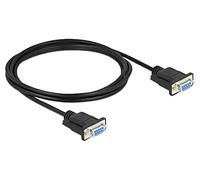86605 Cable D-Sub 9-pin socket, PVC on both ends, L: 2m black DELOCK