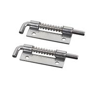 8671A Right, 304 Stainless Steel Spring Loaded Barrel Bolt Lock, Pin Loaded Latch for Doors, Gates, Sheds, Barns, and Chicken Coops, Slide Tower Bolt