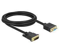 86753 cable DVI-A (12+5) male, VGA female single link L: 2m 30AWG DELOCK