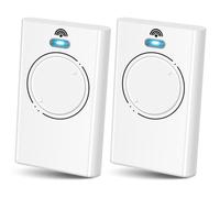 868 MHz Garage Door Remote, 2 PCS Garage Remote Control, 2 channels, Compatible with XT4 868 SLH LR, XT4 868 SLH, XT2 868 SLH LR, XT2 868 SLH - White