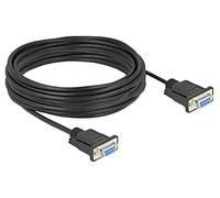 86827 Cable D-Sub 9-pin socket, PVC on both ends, L: 10m black DELOCK