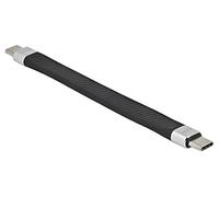 86939 cable USB C male, both sides 0.13 m black 10 Gbps 5A DELOCK
