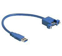 86994 cable USB A female, USB A male 0.25m blue 24AWG, 30AWG DELOCK