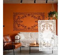 86cm Border Curling Vines Floral Retro Baroque Vintage Table Frame Stencils Wall Large Custom Large Dimensional Reusable for Ceiling Large S667