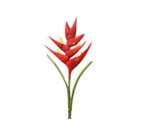 86cm Large Bird of Paradise Heliconia Stem Artificial Flowers,1 Stem 7 Petals Fake Flowers Permanent Flower,Indoor Outside Garland Home Garden Office Verandah Wedding Decor (Red)