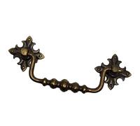 86mm Antique Drop Handle 412 Star Backplate Old Brass - Pack of 1