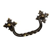 86mm Antique Drop Handle 415 Star Backplate Old Brass - Pack of 1
