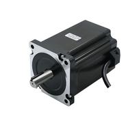 86mm Nema34 Stepper electronic starter 118mm Length 8.5N.m torque 14mm Single Or Dual Shaft 4 wire hybrid 2 phase electronic starter(14mm Dual Shaft)