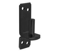 86mm x 30mm x 10mm (25mm) Black Heavy Duty Hinge Pin Gate Hinge Brackets Galvanised Steel (Pack of 2) X07E/2
