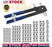 86Pcs M3-M8 Hand Riveter Rivet Gun Kit Threaded Rivet Nut Set Tool