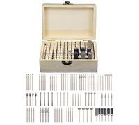 86pcs Rotary Tool Accessories Kit with Diamond Burr Bits Sanding Rings for Cutting Carving Polishing on Wood Stone Jewelry Glass Ceramic Storage Case