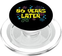 86th Birthday 86 Years Later 86 Years Old Bday PopSockets PopGrip for MagSafe