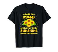 86th Birthday 86 Years of Sunshine Sunflower Lover Born 1940 T-Shirt