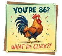 86th Birthday Card for Her, Funny Design