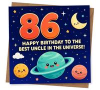 86th Birthday Card for Uncle - Best Uncle in the Universe