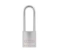 86TI/45mm TITALIUM™ Padlock Without Cylinder 80mm Long Shackle Abus White One Size