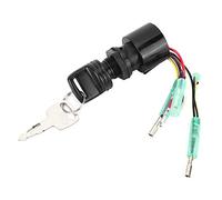 87-17009A Ignition Switch Key, Marine Ignition Key Switch, Easy Plug And Play Fit, Durable Metal Assembly, Includes Keys, for Outboard Boats, Weather Resistant