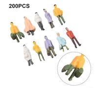 87 Scale Model Figures 100pcs/200pcs of Colorful Passengers for Train Enthusiasts (200Pcs)