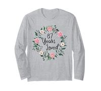 87 Years Loved Men Women Floral 87 Years Old 87th Birthday Long Sleeve T-Shirt