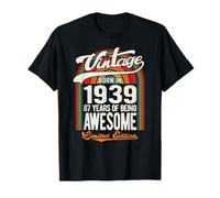 87 Years of Awesome Born 1939 Limited Edition 87th Birthday T-Shirt