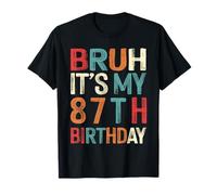 87 Years Old Bday Decorations Retro 87th Birthday T-Shirt