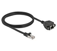 87001 Extension Ethernet S/FTP Cat: 6a RJ45 Female, RJ45 Male DELOCK