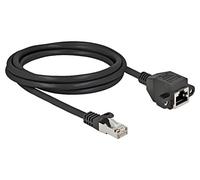 87002 Extension Ethernet S/FTP Cat: 6a RJ45 Female, RJ45 Male DELOCK