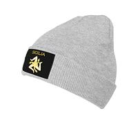 874 Beanie Hat Sicilian Trinacria Pdaily Knit Cap Unisex Winter Hat Soft Beanie Cap for Outdoor Running Skiing