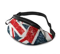 874 Bum Bag Union Jack Unisex Fanny Pack Elegant,Lightweight Chest Bag For Gym Workout Activities 14X35Cm