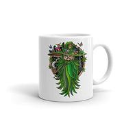874 Coffee Mug Humor Steaweed Shaman- Stoner- Psychedelic - Nature Thanksgiving for Coworker and Leader Ceramic Tea Cup Funny Ceramic Mug Smooth Tea Mug for Gift Home Kitchen 330 Ml