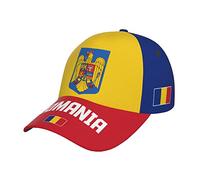 874 Denim Dad Hat Romania Flag Romanian Baseball Hat Adjustable Baseball Cap Vintage Trucker Hat for Cycling Camping Fishing