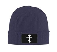 874 Knitted Cap, Russian Greek Byzantine Orthodox Cross Warm Thermal Hat Comfortable Running Hat Unisex for Travel Outdoor Guys