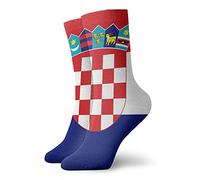 874 Men’S Socks, Croatia Flag Sports Socks Comfortable Running Socks Sustainable Trainer Socks For Trekking Women Gifts 40cm
