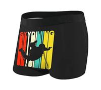 874 Men'S Briefs Skydiving Silhouette Boxer Shorts Briefs Breathable Men'S Shorts Classic Underwear Boxer M