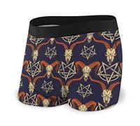 874 Men'S Shorts Goat Skulls With Pentagram Men'S Boxer Briefs Classic Men'S Boxer Shorts Fitted Boxer Shorts Briefs XL