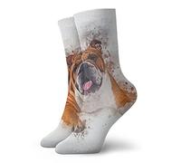 874 Socks, British Bulldog English Trainer Socks Sustainable Work Socks Classic Walking Socks For Climbing Yoga Women 40cm