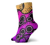 874 Sports Socks, Nautical Heart Sea Animals Tentacle Bi Bisexual Office Socks Novelty Running Socks Soft Work Socks For Men Climbing Baseball 40cm