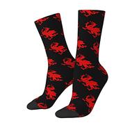 874 Trainer Socks, Welsh Dragon Athletic Socks Recycled Men’S Socks Wicking Socks For Climbing Women Baseball 40cm